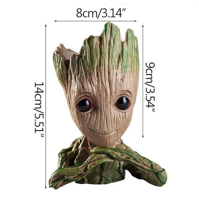 Drôle Groot Plantes Pot Avec Amour Coeur Maison Ornements De Bureau Décoration Accessoires Fille Ami Cadeaux Figurines Décor À La Maison
