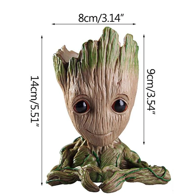 Drôle Groot Plantes Pot Avec Amour Coeur Maison Ornements De Bureau Décoration Accessoires Fille Ami Cadeaux Figurines Décor À La Maison