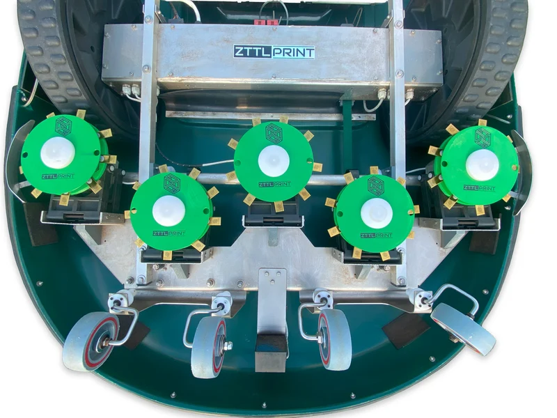 Belrobotics Bigmow Mähroboter Performance Messerteller+Gleitteller EVOlution Set MK4 grün