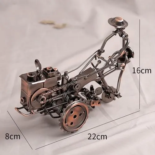 Nostalgique rétro fer créatif artisanat voiture modèle décoration de la maison ornements Locomotive collecte Figurines cadeaux d'anniversaire