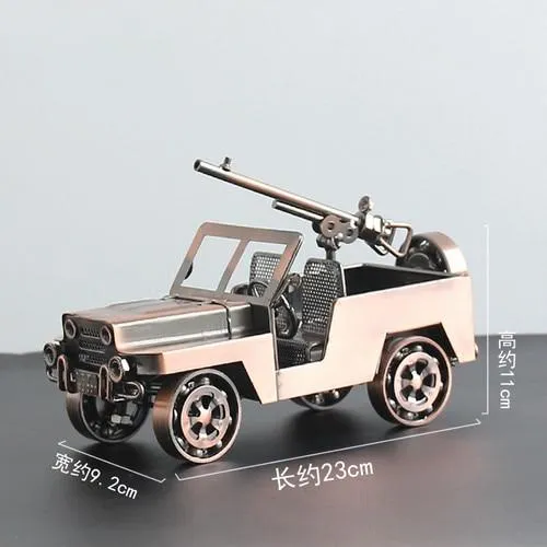 Nostalgique rétro fer créatif artisanat voiture modèle décoration de la maison ornements Locomotive collecte Figurines cadeaux d'anniversaire