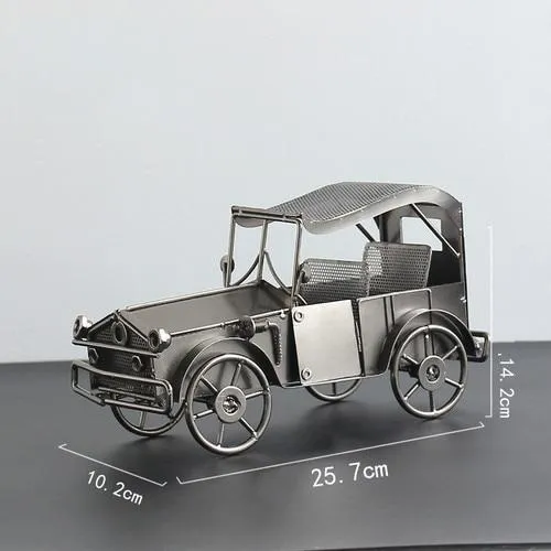 Nostalgique rétro fer créatif artisanat voiture modèle décoration de la maison ornements Locomotive collecte Figurines cadeaux d'anniversaire