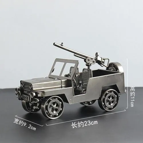 Nostalgique rétro fer créatif artisanat voiture modèle décoration de la maison ornements Locomotive collecte Figurines cadeaux d'anniversaire
