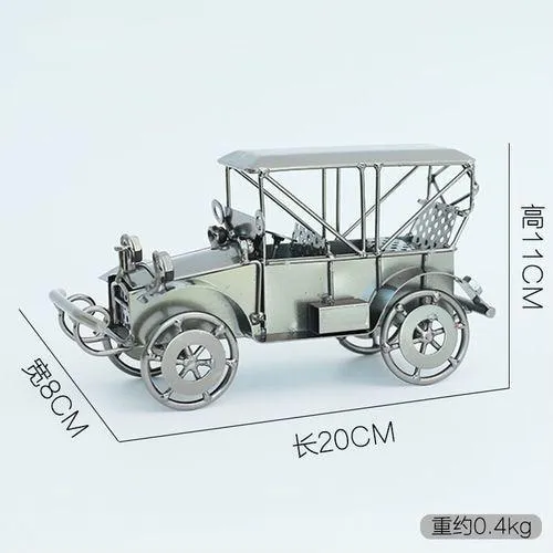 Nostalgique rétro fer créatif artisanat voiture modèle décoration de la maison ornements Locomotive collecte Figurines cadeaux d'anniversaire