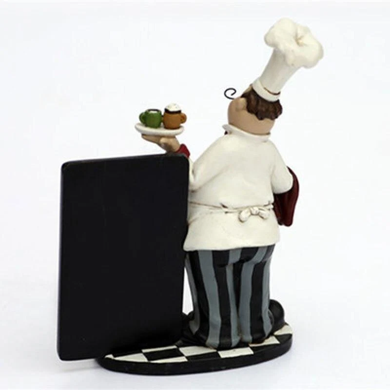 Écologique Résine Chef Ornements Cuisine Décoration de La Maison Conseil Conseil Sculpture Ornement Artisanat Figurine Bureau Décor Artesanato