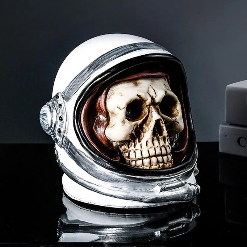 Figurines de crâne d'astronaute créatif décoration de bureau créatif ornement accessoires de décoration de la maison tirelire Spacemen Artware