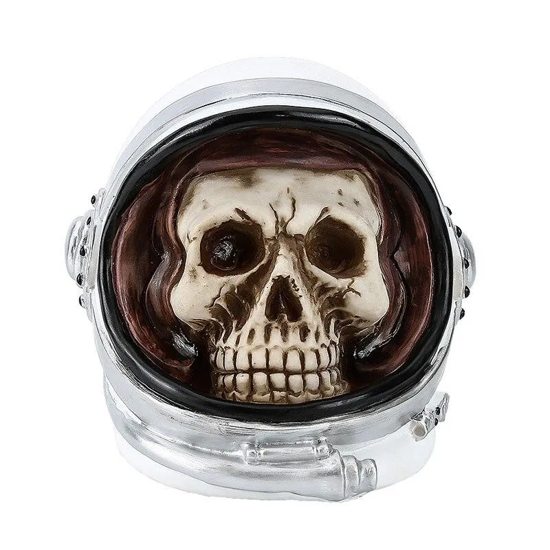 Figurines de crâne d'astronaute créatif décoration de bureau créatif ornement accessoires de décoration de la maison tirelire Spacemen Artware