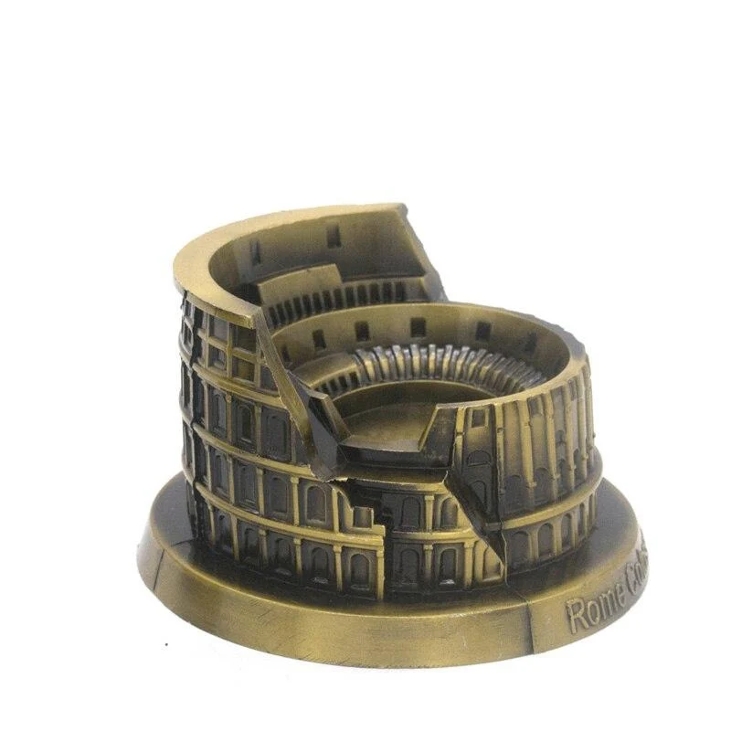 Décoration de la maison en métal Architecture Figurine mondialement célèbre monument bâtiment Souvenir Statue décor de bureau cadeaux d'anniversaire artisanat