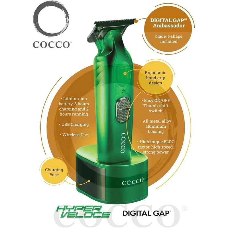Cocco Veloce Pro Pearl White Trimmer - Tondeuse De Finition DIGITAL GAP.