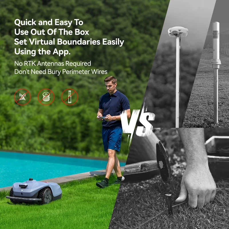 HOOKII Neomow X 2 Robotic Lawn Mower with 3D LiDAR and AI Vision System