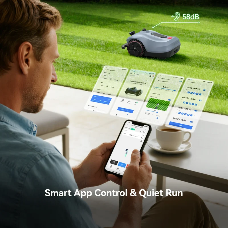HOOKII Neomow X 2 Robotic Lawn Mower with 3D LiDAR and AI Vision System