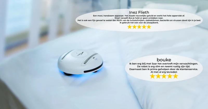 Zoef Robot UV-C robot doodt bacteriën en huisstofmijt