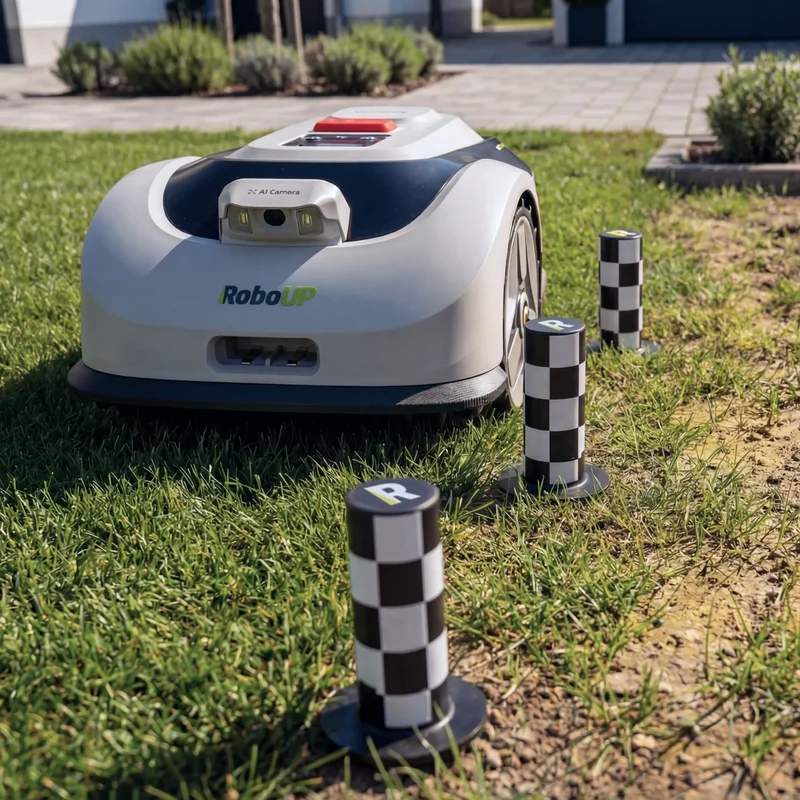 Kit de délimitation Raccoon 2 SE pour créer des bordures flexibles et gérer les obstacles, uniquement compatible avec la tondeuse robot Raccoon 2 SE