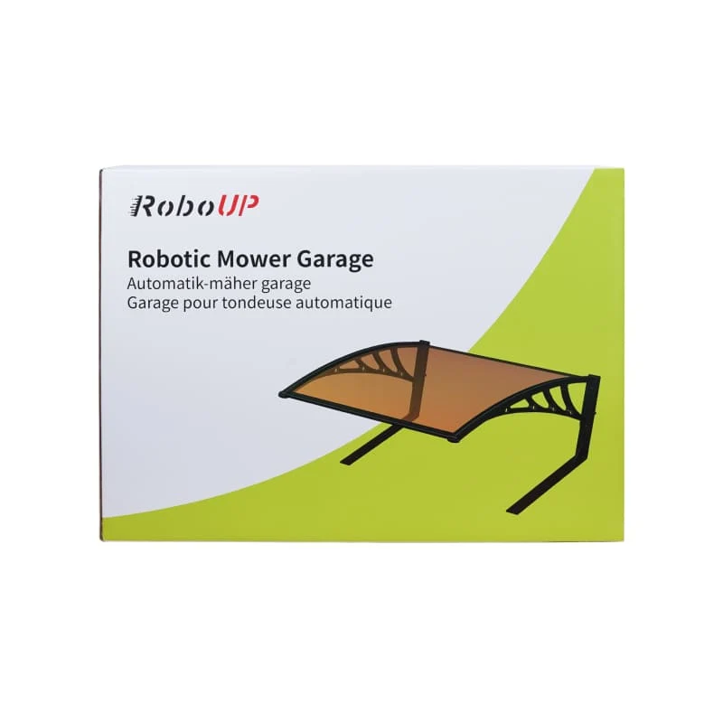 Garage pour robot tondeuse RoboUp TM01, protection solaire et anti-pluie