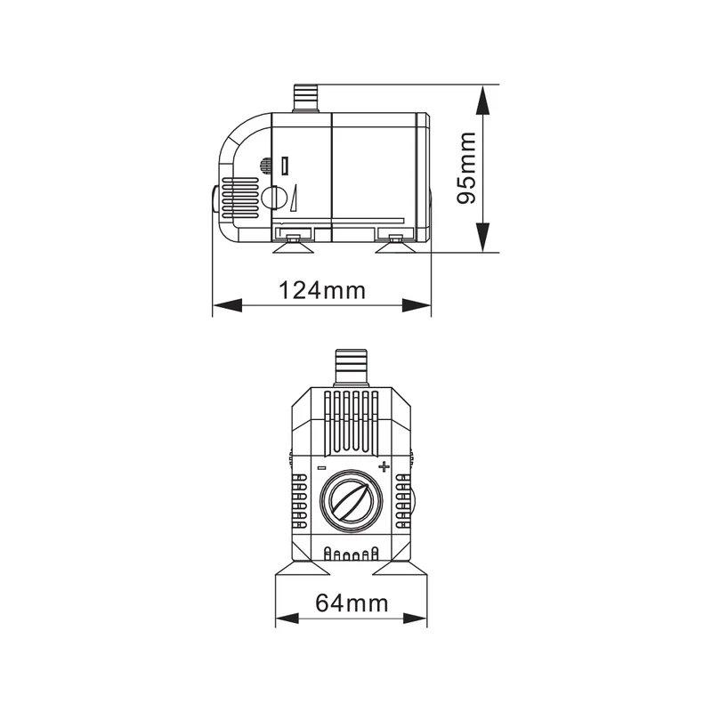BluFlow Control 900 - Pompe de fontaine réglable - 20 watts - Avec kit fontaine