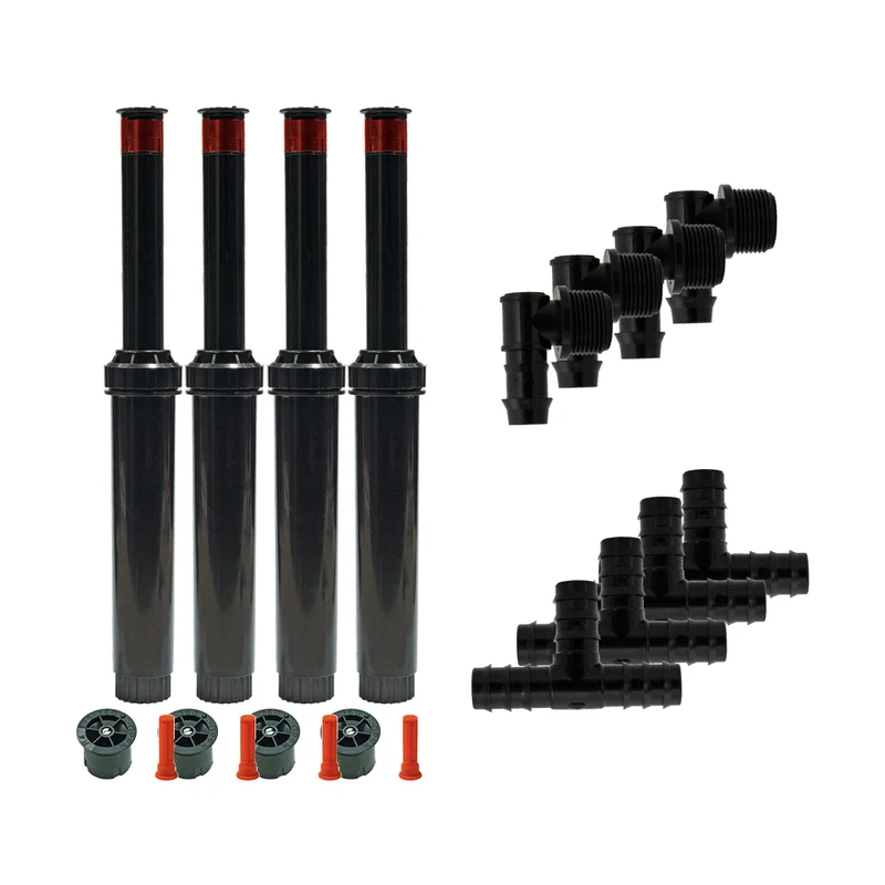 Kit d'extension pour arroseurs escamotables - Lot de 4 avec raccords