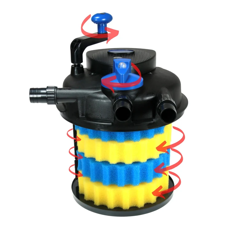 BluPressure 8 000 - Filtre à pression avec 11W UV-c - Incl. remous