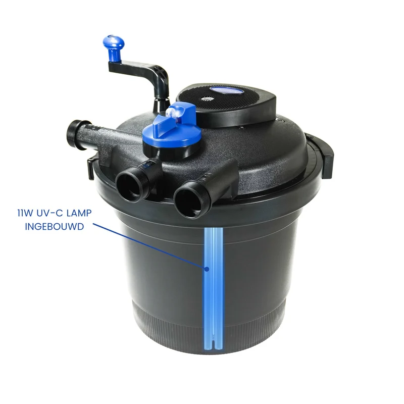 BluPressure 8 000 - Filtre à pression avec 11W UV-c - Incl. remous