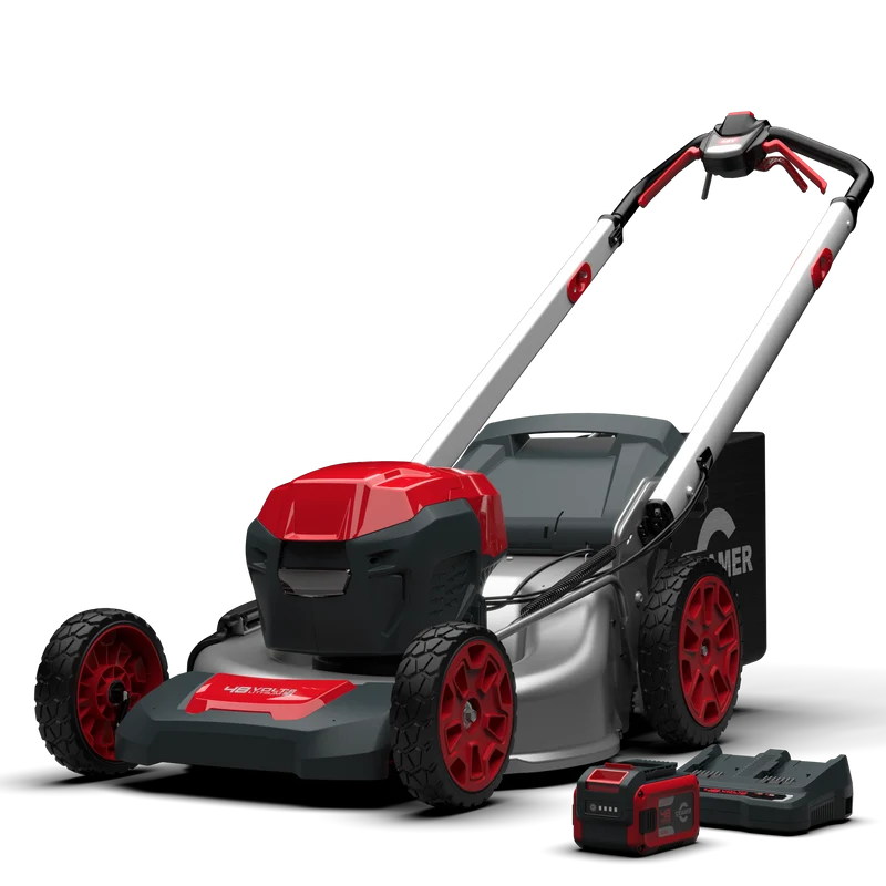 Tondeuse 48V / 46cm avec batterie 4Ah + chargeur double