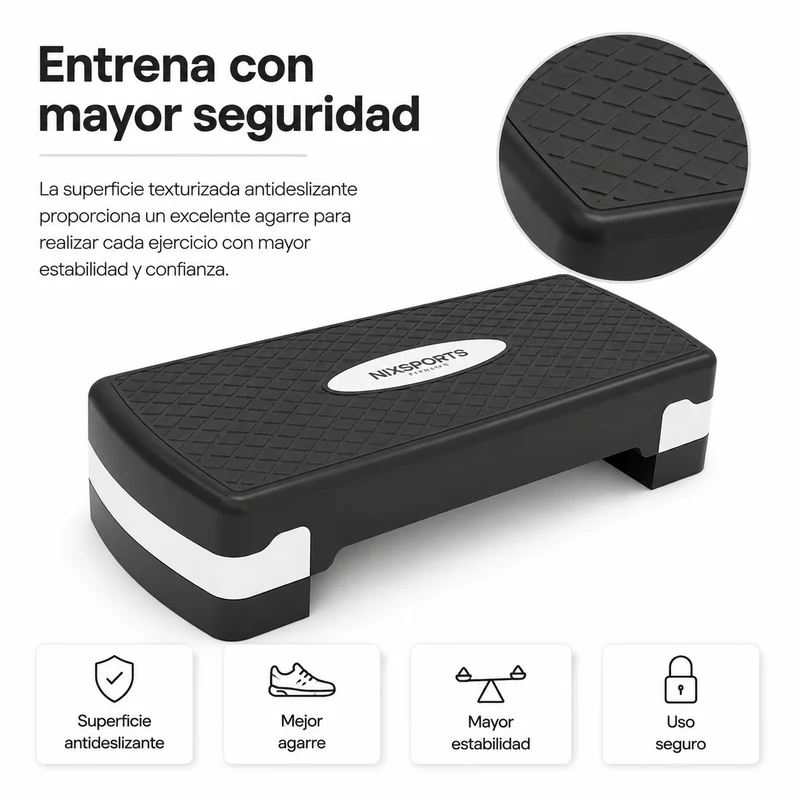 Step Aeróbico Antideslizante 67 cm