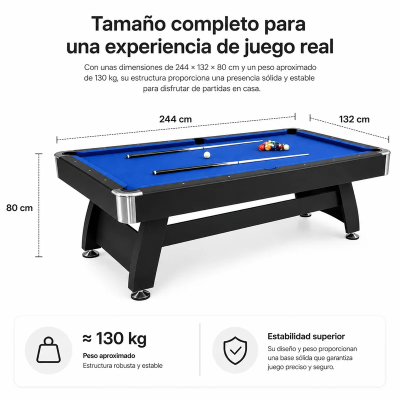 Mesa De Billar Americana Con Retorno Automático De Bolas