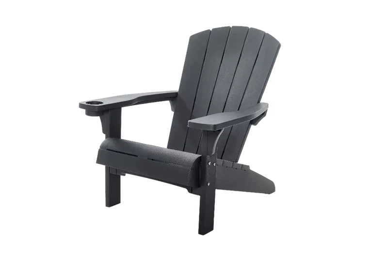 Keter - Silla de exterior Alpine Adirondack grafito