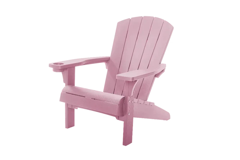 Keter - Silla de exterior Alpine Adirondack rosa