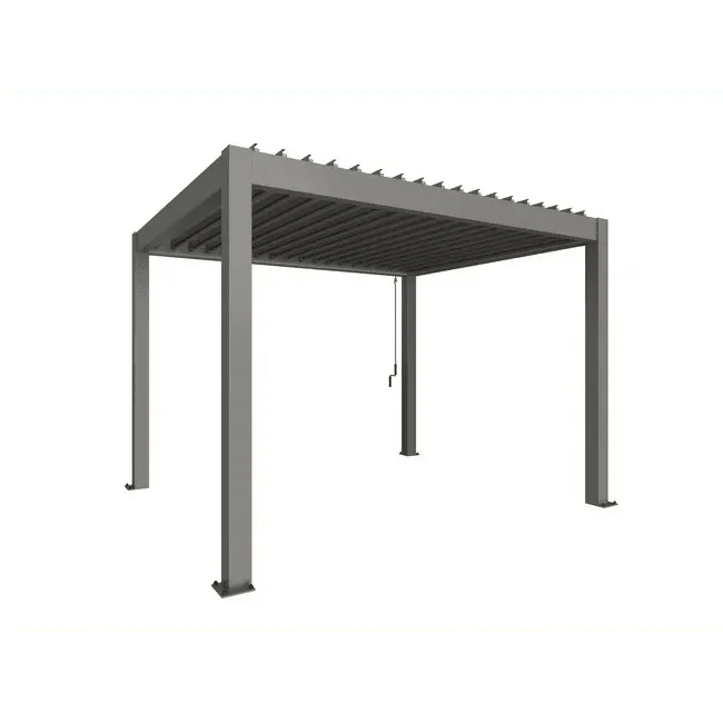 Biohort – Pérgola Sombra y espacio exterior Gris cuarzo metálico