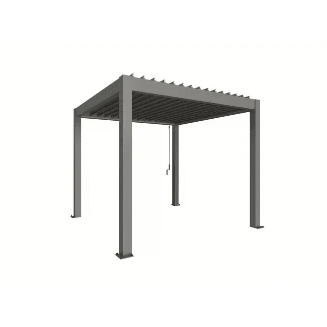 Biohort – Pérgola Sombra y espacio exterior Gris cuarzo metálico