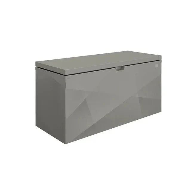 Biohort – StyleBox baúl metálico de diseño para exterior Gris cuarzo metálico