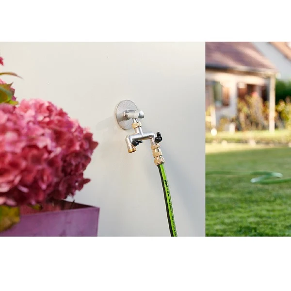 Robinet de Jardin Déco Nickelé