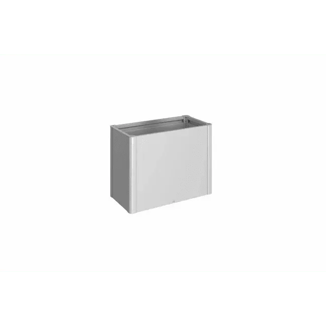 Biohort – Huerto urbano elevado de metal Plata metálica