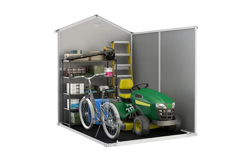 Keter - Caseta de exterior Manor 6x8 gris
