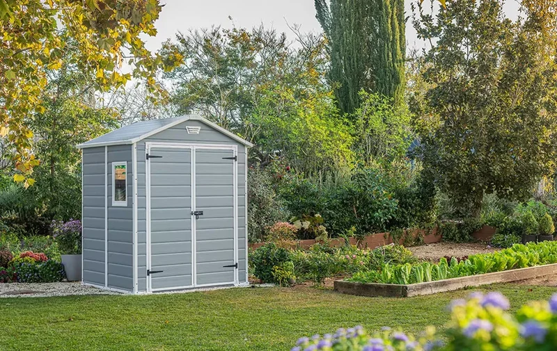 Keter - Caseta de exterior Manor 6x5 gris