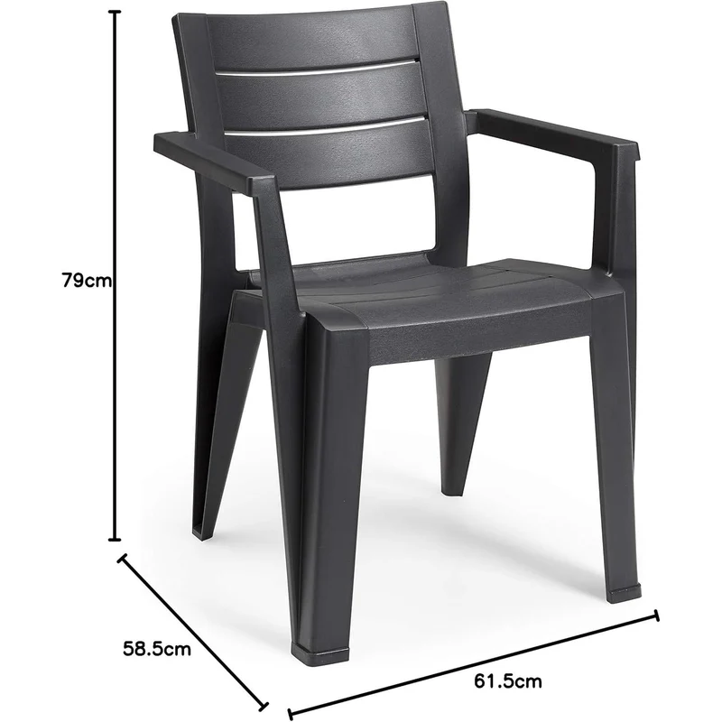 Keter - Silla de exterior Julie grafito