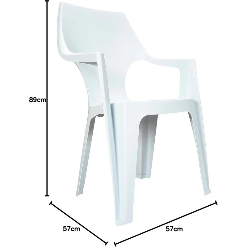 Keter - Silla de exterior Dante High Back blanco