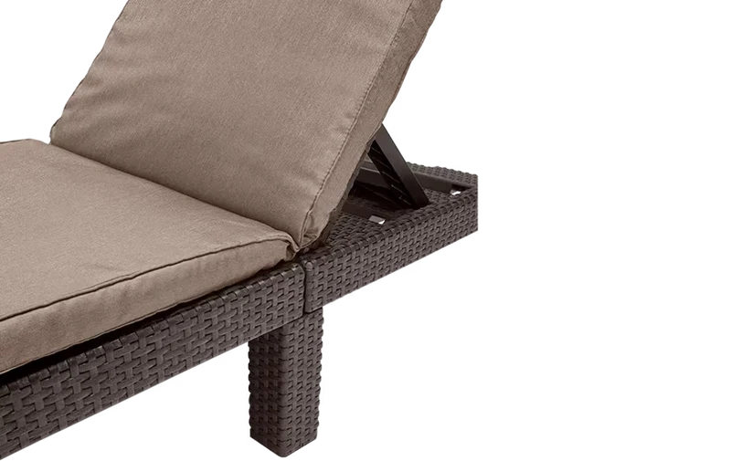 Keter - Tumbona de exterior Daytona Deluxe marrón