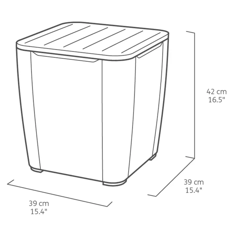 Keter - Conjunto de exterior 2 plazas Iowa Balcony capuchino