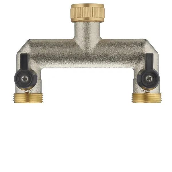 Nez de robinet double sortie mâle 3/4 (20x27)
