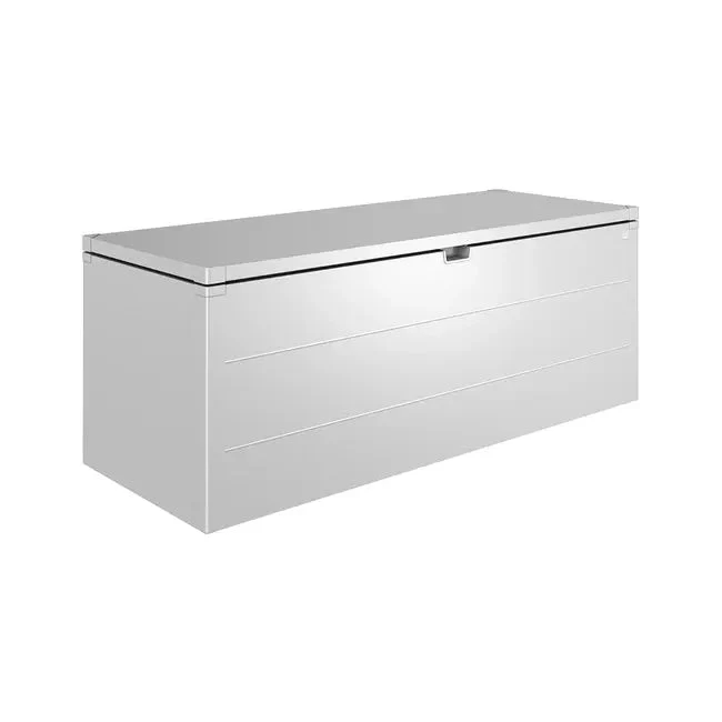 Biohort – StyleBox baúl metálico de diseño para exterior Plata metálica