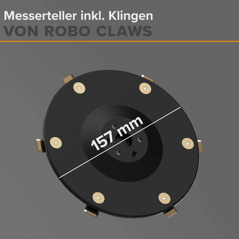 Messerteller kompatibel mit Segway Navimow i105E, i108E & i110N | inkl. 6 Titan-Klingen & Schrauben