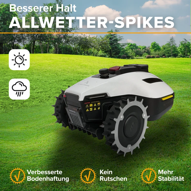 Mammotion Yuka Mini Serie Spikes Mähroboter Traktionsverbesserung