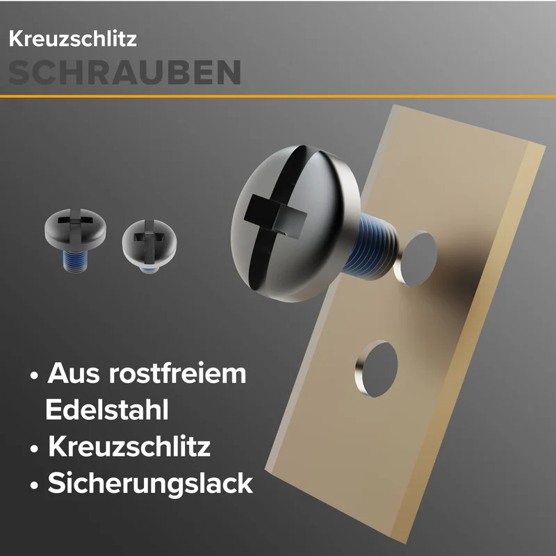 ROBO CLAWS Titan Ersatzklingen für Mammotion LUBA & YUKA Mähroboter