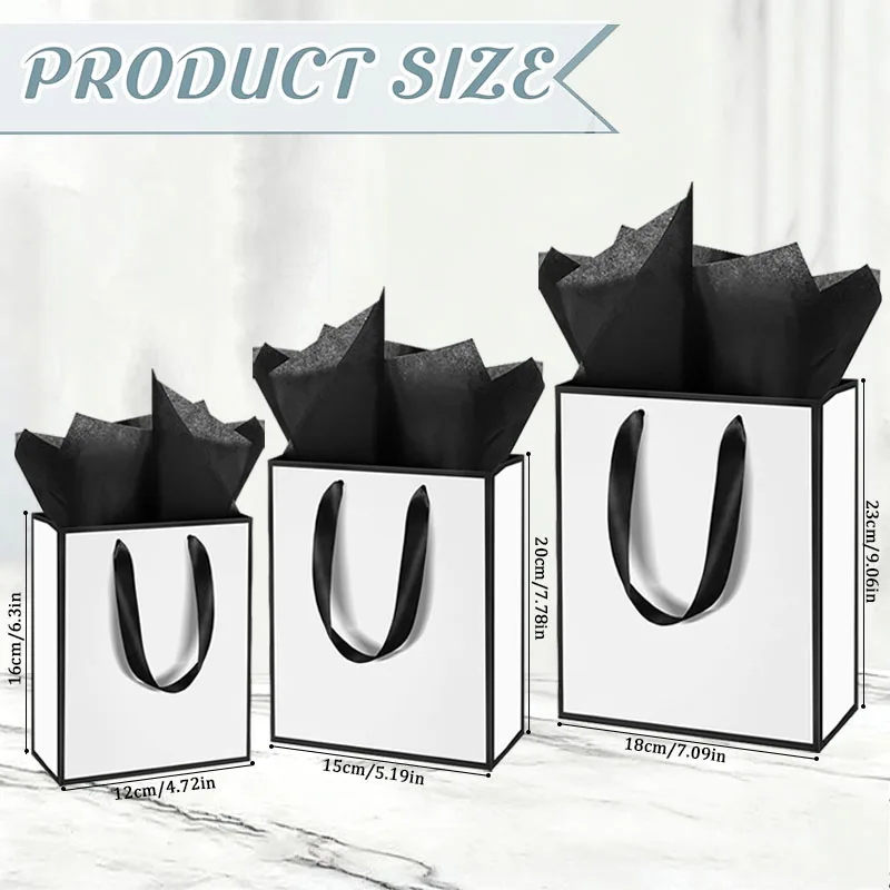 Gold Foil Gift Bags with Handles