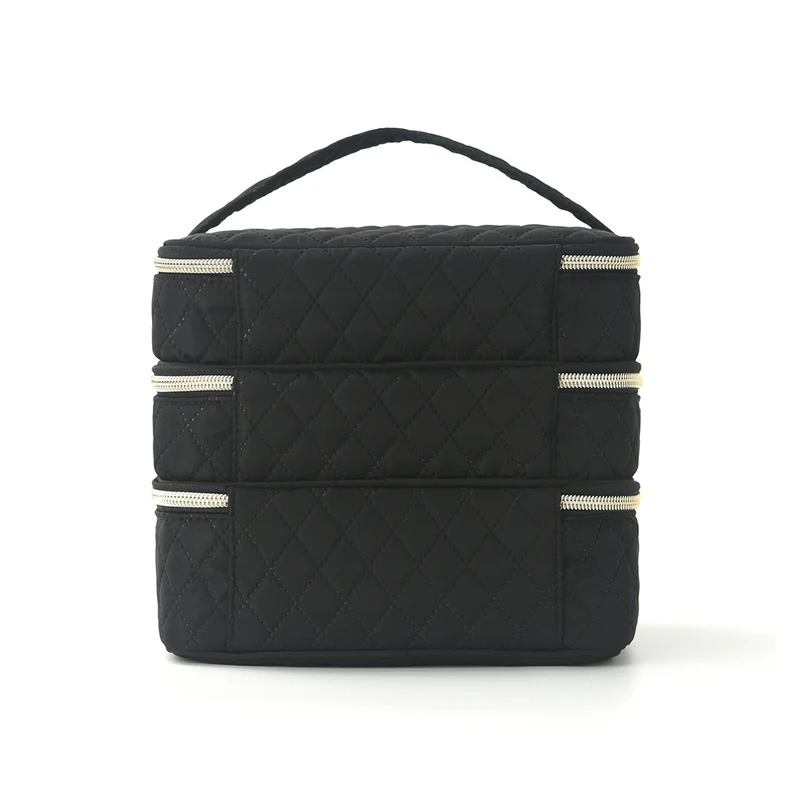 Three-Layer Travel Cosmetic Bag