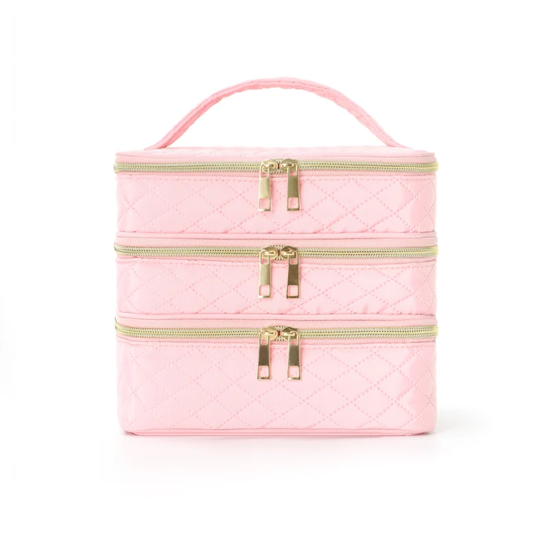 Three-Layer Travel Cosmetic Bag