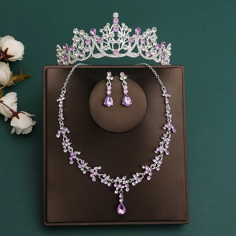 Bridal Crown & Necklace Jewelry Set
