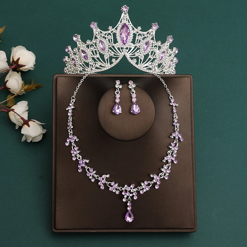 Bridal Crown & Necklace Jewelry Set