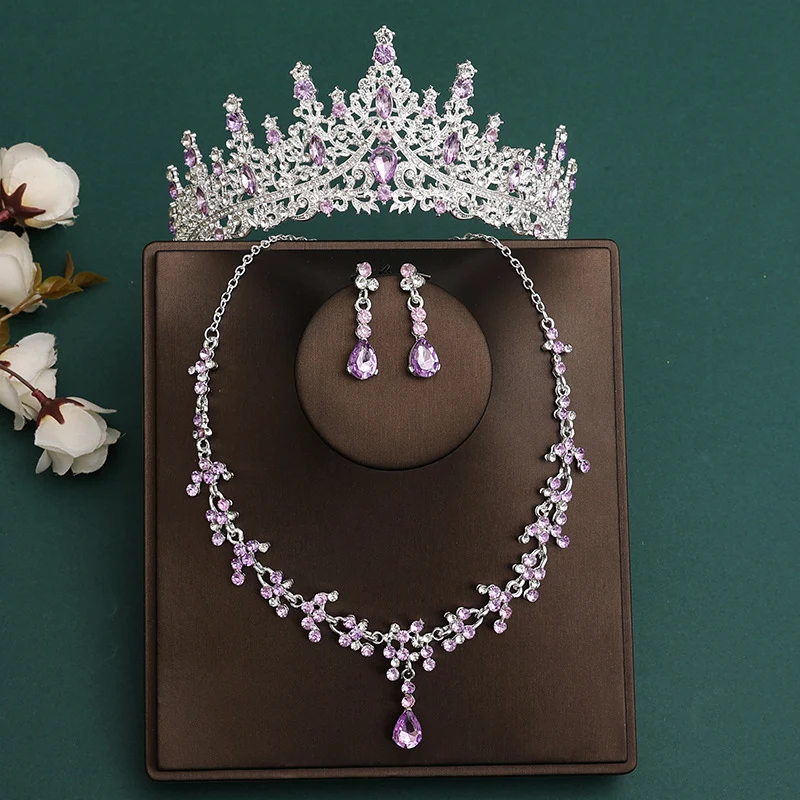 Bridal Crown & Necklace Jewelry Set