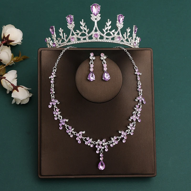 Bridal Crown & Necklace Jewelry Set